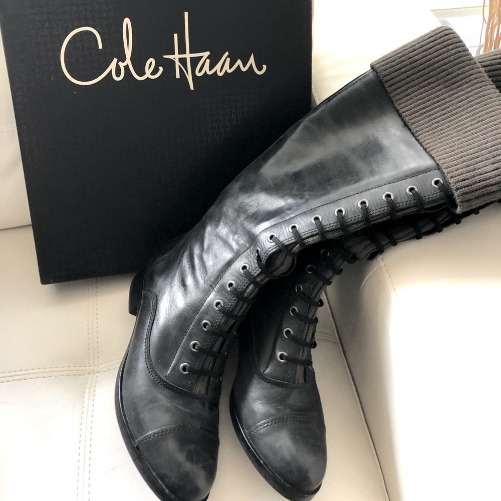 Cole Haan riding boots.